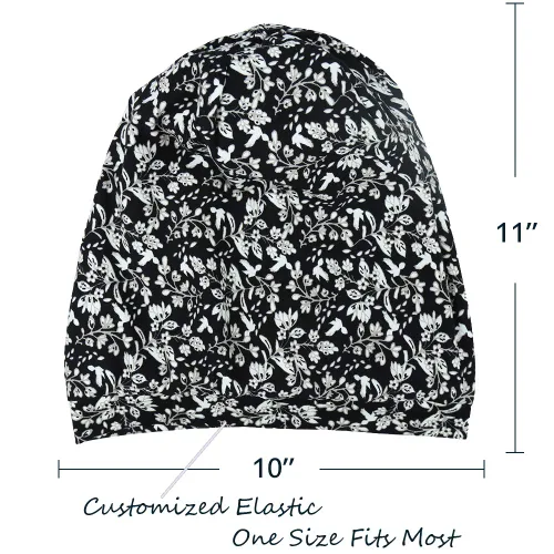 Vista 86 de Alnorm - Gorro con forro de satén y suave banda elástica para hombres y mujeres, talla única Se ajusta a la mayoría