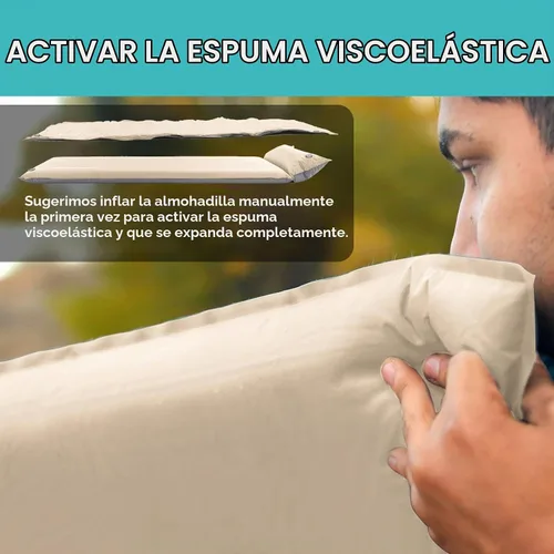 Vista 3 de Clostnature Colchoneta de dormir autoinflable para camping, almohadilla de campamento de 1.5/2/3 pulgadas, almohadilla de colchón inflable ligera