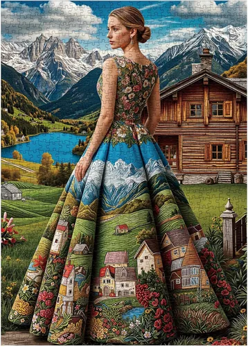 Vista 12 de Hermosas mujeres rompecabezas de flores para adultos, 1000 piezas naturales, coloridos rompecabezas de arte floral de mariposa, rompecabezas