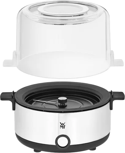 Vista 3 de WMF KITCHENminis - Máquina de palomitas de maíz para hacer palomitas de maíz, compacta, gran capacidad (2.2 litros), fácil operación, tapa
