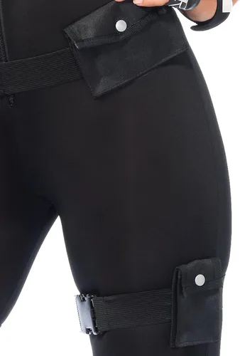 Vista 3 de Leg Avenue - Disfraz de comandante Swat de lujo para mujer, 7 piezas