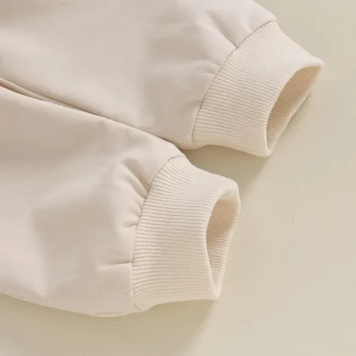 Vista 7 de Ropa para el día de San Valentín para bebé, sudadera de manga larga con letras, pantalones deportivos elásticos para otoño e invierno