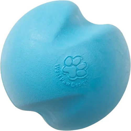 Vista 11 de West Paw, Juguete en forma de balón para perro, masticable y resistente, diseño Jive Zogoflex, Verde agua