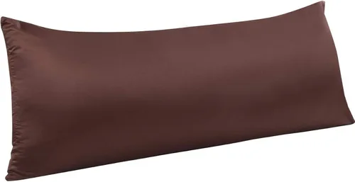 Vista 30 de NTBAY Fundas de almohada de satén con cremallera para cabello y piel, juego de 2 fundas de almohada estándar de lujo con cremallera oculta, 20 x 26