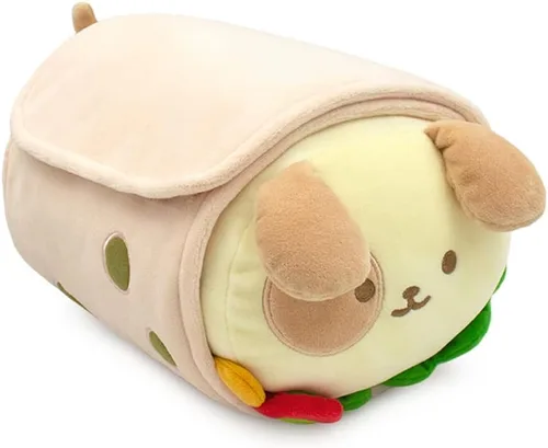 Vista 13 de Anirollz Puppiroll de peluche en atuendo de burrito – Animal de peluche Kawaii con disfraz extraíble – Lindo juguete de peluche blandito, regalo