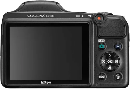 Vista 4 de Nikon COOLPIX L820 Cámara digital de 16 megapixeles, con zoom 30x.