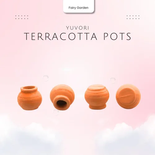 Vista 3 de Mini macetas de terracota – Macetas pequeñas de arcilla para suculentas, cactus, manualidades de bricolaje, jardín de hadas, proyectos escolares