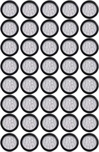 Vista 20 de Kit de tapones de cableado con cubierta de hule para luz trasera LED redonda de 4", 12 ledes, para RV, camioneta