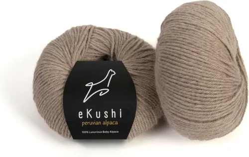 Vista 116 de 100% Hilo de Alpaca Baby para Tejer y Ganchillo - 1 Cono de Hilo Premium DK - Ligero, Hipoalergénico y Térmico Hecho en Perú - Ideal para Proyectos