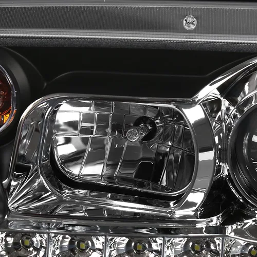 Vista 7 de SPEC-D TUNING Faros LED Proyectores Negros Compatibles con Volkswagen Jetta/Bora Mk4 1999-2004, Conjunto de Faros Izquierdo + Derecho