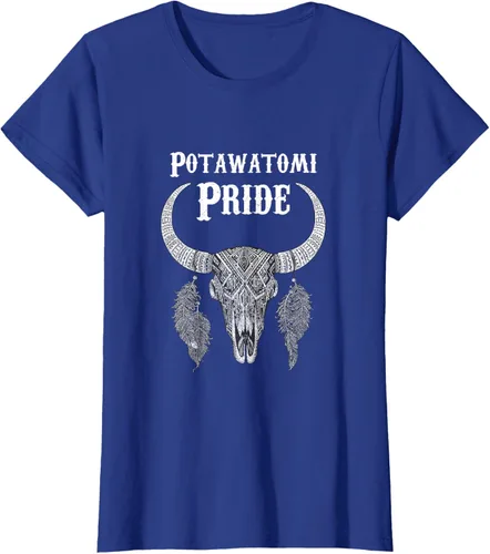 Vista 52 de Potawatomi Pride Tribe Native American Indian Buffalo Camiseta