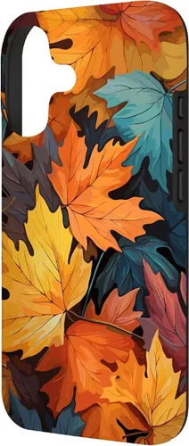 Vista 2 de Colorful Leaves Otoño y Otoño Tema, Otoño Color Funda para iPhone 17