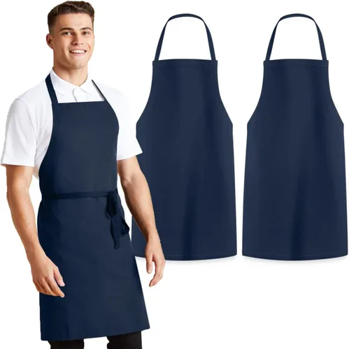 Vista 10 de Avalon Kitchen Aprons for Men - 100% Polyester Chef Apron Women with Extra Long Ties - Cooking Aprons for Women & Mens Apron