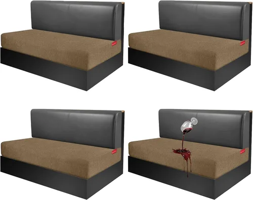 Vista 100 de Fundas de cojín impermeables para sofá, funda elástica lavable con diseño elástico antideslizante, protector de muebles para mascotas y niños