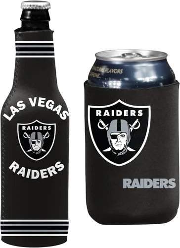Vista 103 de Soporte aislante para latas y botellas de fútbol americano enfriador de bebidas Huggie (Nueva Orleans (Saints) - Negro) Nueva Orleans (Santos)