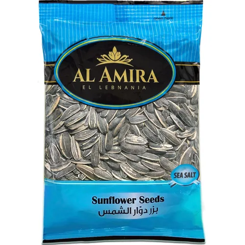 Vista 2 de Al Amira Nuts - Semillas de girasol tostadas y saladas marinas (paquete de 4), 8.82 oz x 4