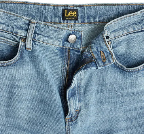 Vista 6 de Lee - Pantalones vaqueros rectos de ajuste relajado para hombre Azul hielo.