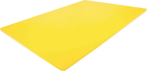 Vista 11 de Tabla de corte de plástico de Thirteen Chefs - 18 x 12 x 0.5 pulgadas, grado profesional HDPE, aprobada por NSF, tamaño grande y apta para Blanco