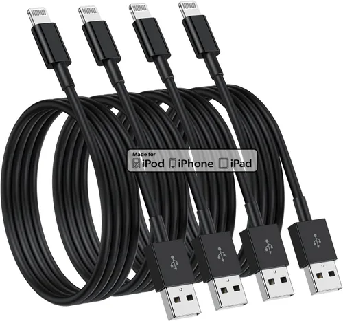 Vista 8 de Susnwere Cable de carga extra largo para iPhone de 15 pies, [certificado Apple MFi], cable USB a Lightning de 15 pies, cable de carga rápida