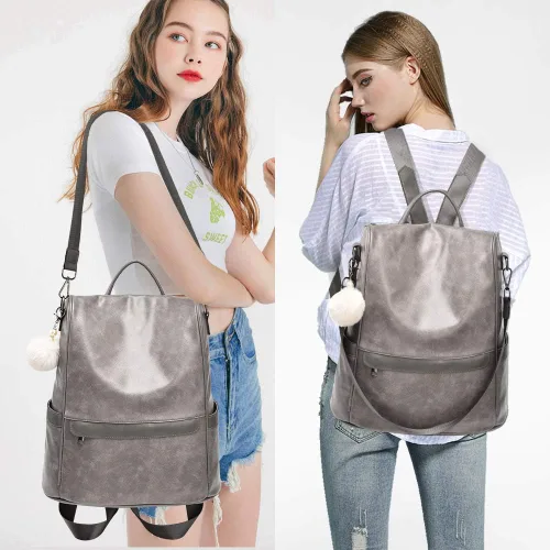 Vista 7 de CHERUTY Women Backpack Purse PU Leather Anti-theft Casual Shoulder Bag Fashion Ladies Satchel Bags