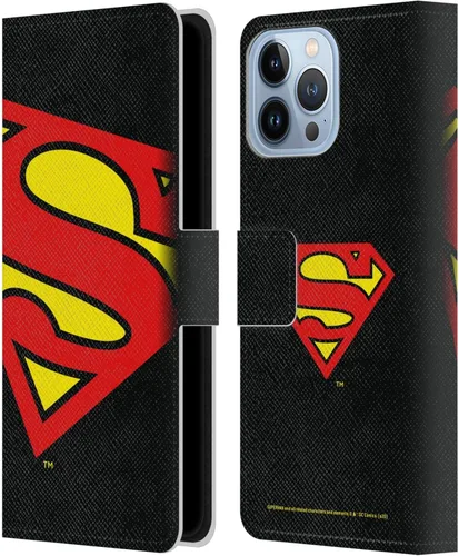Vista 72 de Head Case Designs Funda de piel con licencia oficial de Superman DC Comics con logotipos negros y rojos compatible con Apple iPhone 11