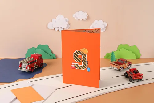 Vista 21 de Liif Tarjeta de cumpleaños emergente 3D para niño de 5 años, sobre incluido