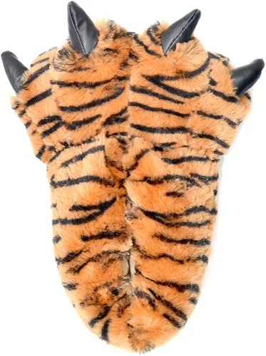 Vista 2 de Millffy Divertidas pantuflas de oso con patas de dinosaurio para adultos, pantuflas de dinosaurio para niños pequeños y adultos