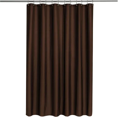 Vista 55 de N&Y Home Cortina o forro de tela para ducha, lavable a máquina, estrecho, negro, de 36 x 72 pulgadas Hotel Quality, Bottom Magnets, Washable
