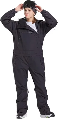 Vista 5 de BUMDEEP Womens One Pieces Ski Suits Jumpsuits Snowsuits Snowboard Winter Outdoor Waterproof Jackets