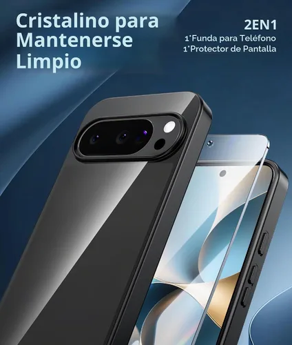 Vista 6 de FNTCASE - Funda para Google Pixel 10/9 Pro XL, color negro mate