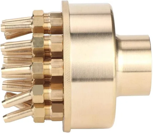 Vista 8 de Boquilla de fuente Latón 3 Capas Ajustable Riego Rociador Estanque Sprinkle Jet DN40