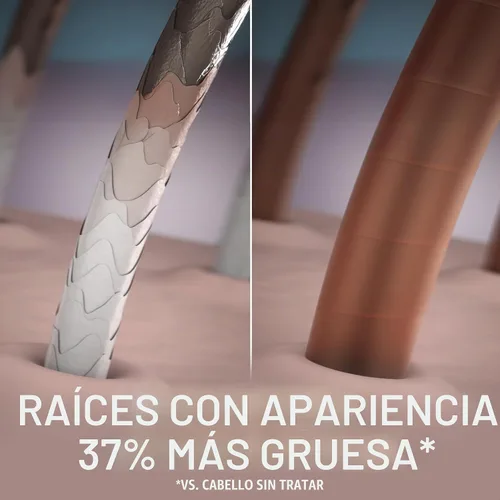 Vista 7 de Schwarzkopf Keratin Root Spray de color temporal para el cabello, marrón oscuro, cobertura instantánea de canas, raíces más gruesas y de aspecto más