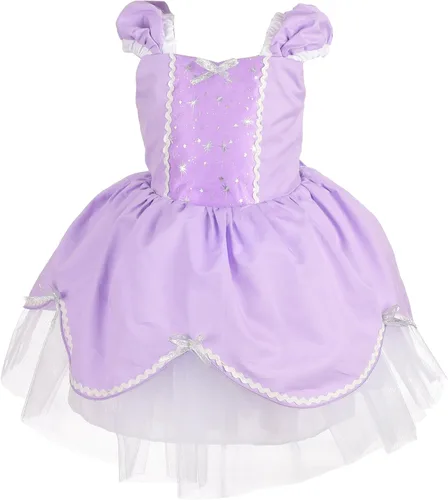 Vista 12 de Lito Angels Disfraz de princesa de verano para niñas pequeñas con accesorios
