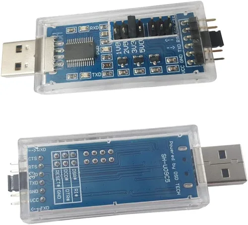 Vista 5 de DSD TECH SH-U09C5 USB a TTL UART Cable convertidor con soporte de chip FTDI 5V 3.3V 2.5V 1.8V TTL