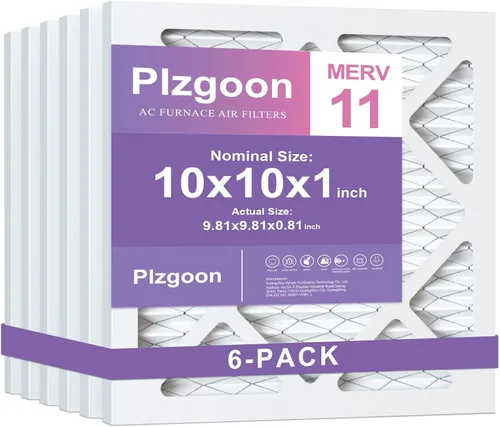 Vista 14 de Filtros de Aire 10x10x1 MERV 8 MPR 600 Paquete de 4 Filtros Plisados para Hogar HVAC AC Calefacción Filtros de Aire Acondicionado para Casa Oficina