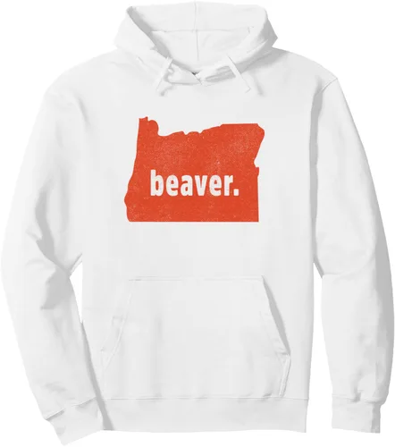 Vista 5 de Oregon State Nickname "Beaver" [Distressed] Sudadera con capucha, Negro