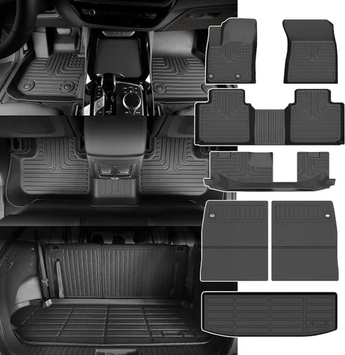 Vista 12 de Alfombrillas para Jeep Compass 2007-2016/2007-2016 Jeep Patriot/Dodge Caliber 2007-2012 para todo tipo de clima con forro de carga para automóvil