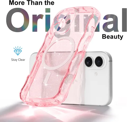 Vista 265 de Pepmune Funda magnética para iPhone 17 Pro Max, color rosa