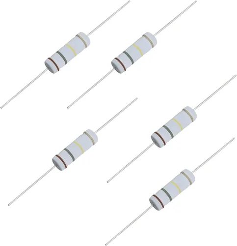 Vista 43 de Resistencia de película de óxido metálico de 1K Ohm, ± 5% de tolerancia de alta precisión de 5 vatios para circuito electrónico, resistencia