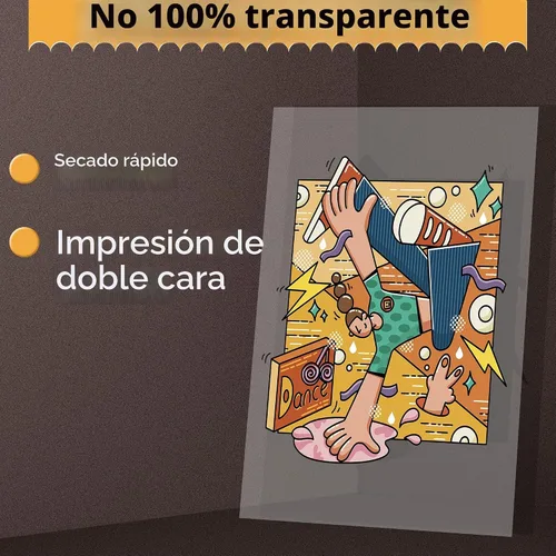 Vista 6 de Koala Película de transparencia láser, 8.5 x 11 pulgadas, 20 hojas de película transparente OHP
