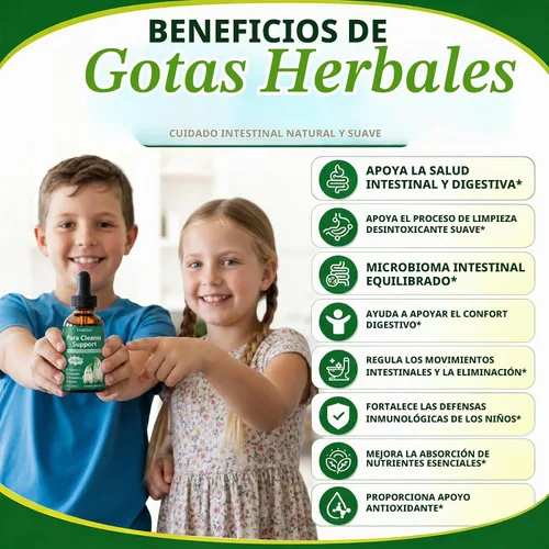 Vista 4 de Limpieza de parásitos de clavo de nogal negro de ajenjo para niños y Gotas líquidas de hierbas 20 en 1 con zeolita, clorella, probióticos 20B