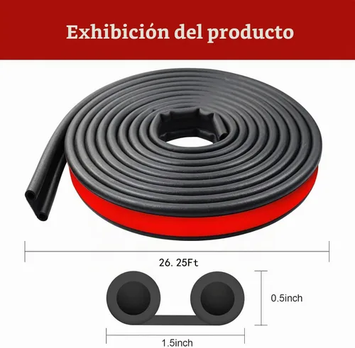 Vista 2 de Sello de cubierta Tonneau para camión, kit de sellado de puerta trasera, sello de goma para tapa de camionetas, sello de carcasa de cámper con doble