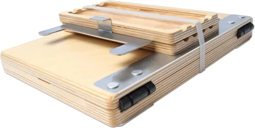 Vista 6 de u.go Plein Air - Bandeja lateral de madera para cualquier lugar, 4 x 11 pulgadas, compatible con cajas de pochade U.go, accesorios de caballete