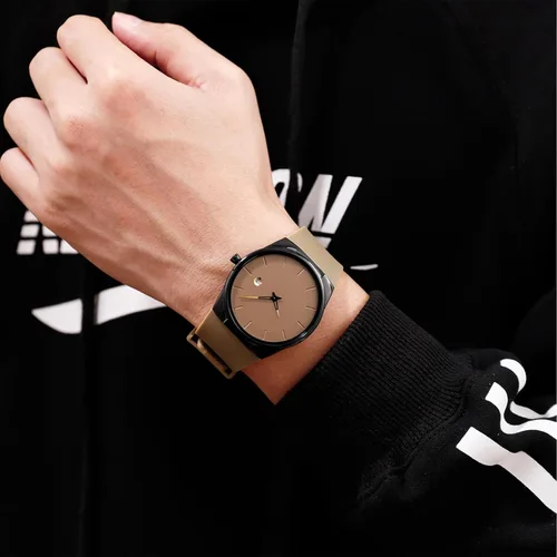 Vista 5 de Relojes de pulsera unisex de la moda Relojes de cuarzo analógicos impermeables del reloj del silicón