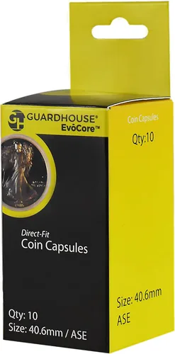 Vista 33 de Cápsulas de monedas American Gold Eagle de ajuste directo de 1 onza – Paquete al por menor de 10 1 Oz Oro