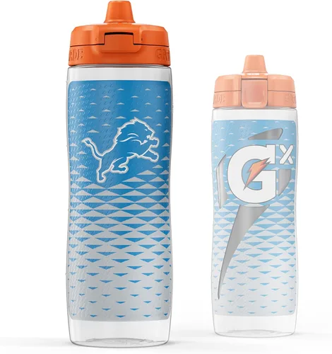 Vista 38 de Gatorade Gx NFL - Botellas antideslizantes para apretar, 30 onzas líquidas, sistema de hidratación Gx