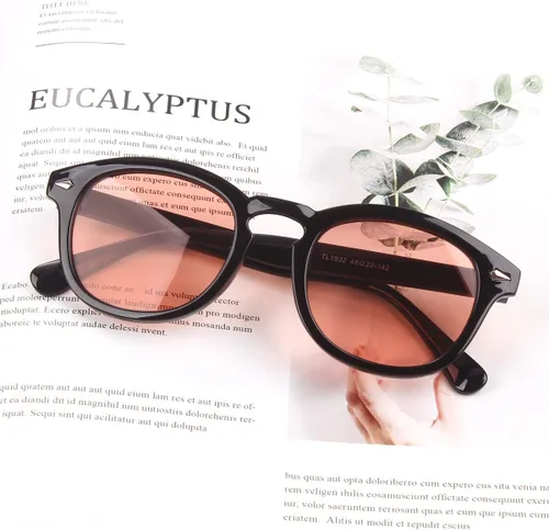 Vista 5 de Retro Inspired Sunglasses With Rivets Tinted Lens UV400