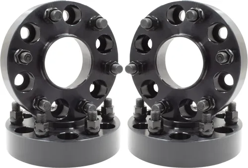Vista 9 de Wheel Accessories Parts 2 Piezas Espaciadores de Rueda Centrados en el Buje 6x5.5 6x139.7mm 1.00 Pulgada de Grosor 78.1mm Buje M14x1.5 14x1.5 Rosca