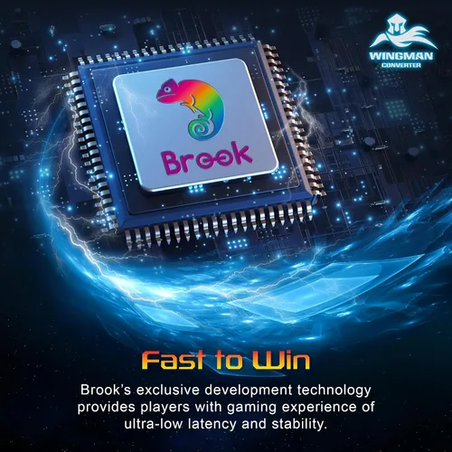 Vista 9 de Brook Wingman - Adaptador inalámbrico convertidor PS2 para PS4PS3 a PS2PS1PS Classic, compatible con controladores de Xbox y Switch, adaptador retro
