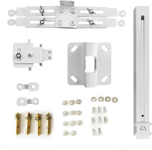 Vista 5 de Soporte de montaje para proyector de pared o techo con altura ajustable y soportes de brazos extensibles para proyector de hogar y oficina